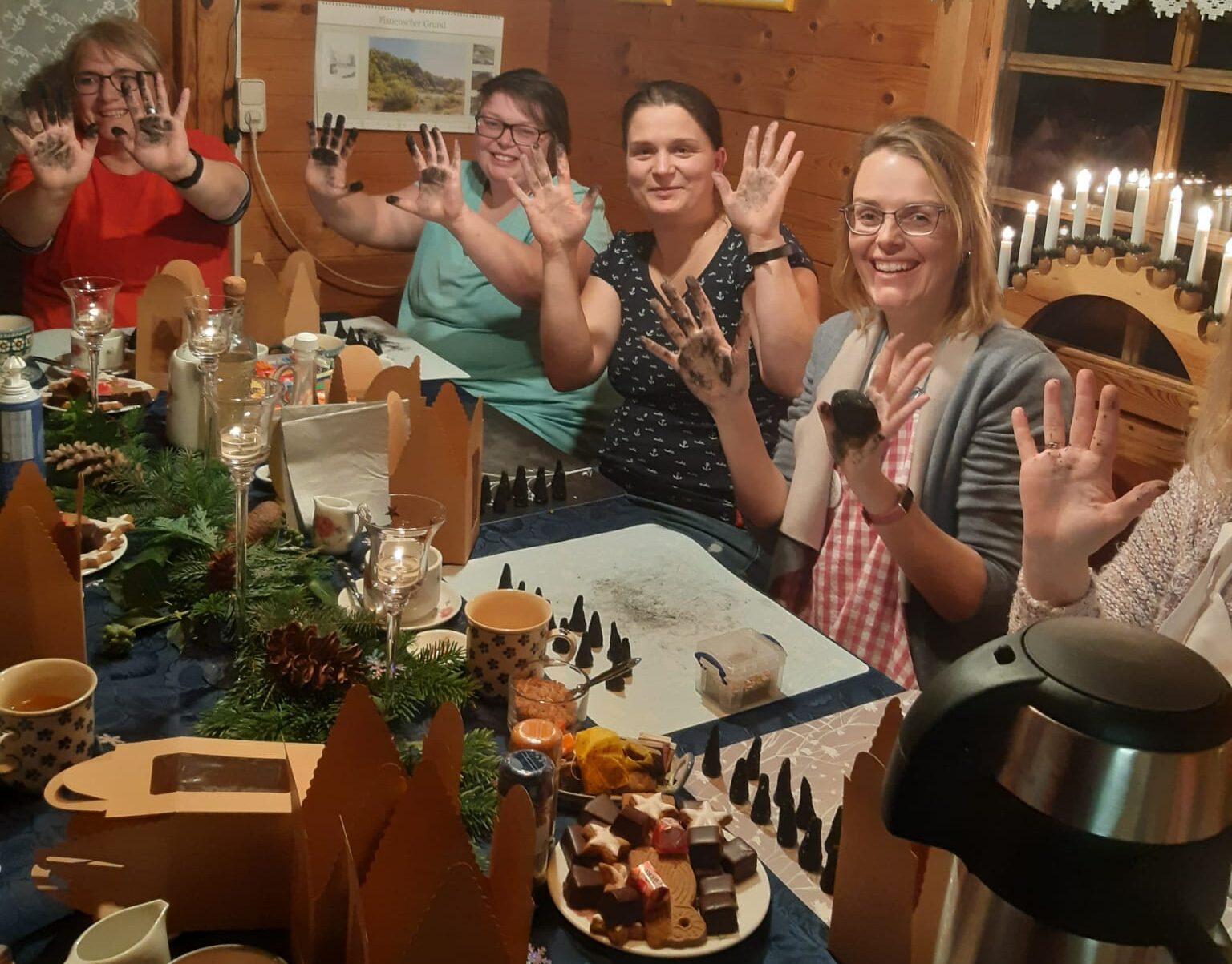 Weihnachtsfeier im Gartenhaus